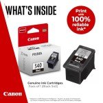 Canon PG-540 Black Ink Cartridge - 180 Page Capacity