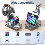 KDD Headphone Stand with Drawer & Cable Organizer