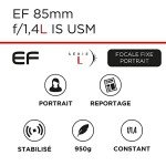 Canon EF 85mm f/1.4L IS USM Lens