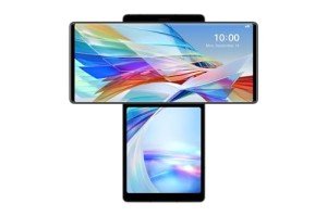 LG WING Aurora Gray Smartphone with Android 10.0