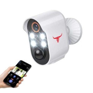 HubFlashy 1080p Wireless Security Camera with Spotlights