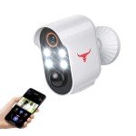 HubFlashy 1080p Wireless Security Camera with Spotlights