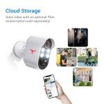 HubFlashy 1080p Wireless Security Camera with Spotlights