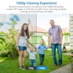 HubFlashy 1080p Wireless Security Camera with Spotlights