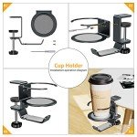Desk Cup Holder and Headphone Stand - Gray