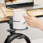 Desk Cup Holder and Headphone Stand - Gray