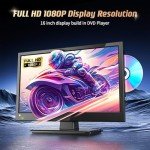 Desobry 16" 1080P LED TV with Built-In DVD