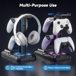 KDD Rotatable Gaming Headset and Controller Stand
