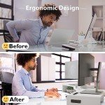 BONTEC Adjustable Dual Monitor Stand with Phone Holder