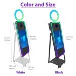 Portable 40" Magic Mirror Photo Booth with Touch Screen