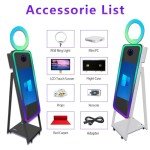 Portable 40" Magic Mirror Photo Booth with Touch Screen
