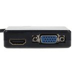 HDMI to VGA & HDMI Female Splitter Adapter