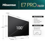Hisense 100" 4K QLED Smart Gaming TV 100E7NQTUK