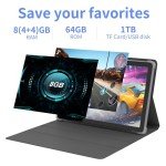 Tibuta 10-Inch Android 13 Tablet with Case
