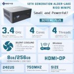 SOYO M2 Plus Mini PC - Intel 12th Gen, 4K