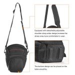 FOSOTO Waterproof DSLR Camera Shoulder Bag (Black)