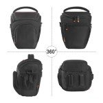 FOSOTO Waterproof DSLR Camera Shoulder Bag (Black)