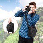 FOSOTO Waterproof DSLR Camera Shoulder Bag (Black)