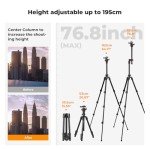 K&F Concept 76" Multi-Angle Camera Tripod