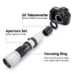 JINTU 500mm/1000mm f/8 Telephoto Lens Kit