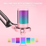 FIFINE A6T Pink USB Gaming Microphone Kit