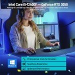Intel i5 Gaming PC with RTX 3050 and 32GB RAM