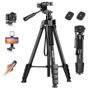 Nineigh 75'' Lightweight Tripod for Cameras & Smartphones