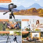 Nineigh 75'' Lightweight Tripod for Cameras & Smartphones