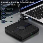 Portable USB 3.0 and Type-C Blu-ray Drive
