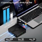 Portable USB 3.0 and Type-C Blu-ray Drive