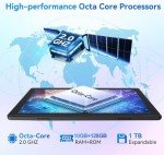 Ainmel 10.1" Android 14 Tablet with 10GB RAM