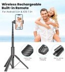 TONEOF 60" Selfie Stick Tripod with Remote