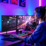 Kado Dual 24" Curved Monitors 75Hz with Speakers