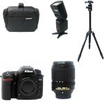 KamKorda Camera Kit with Bag, Tripod, and Flash