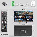 Tees 43" 4K QLED Smart TV with Tizen OS