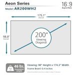 Elite Screens Aeon Series 200-inch Borderless Projector Screen