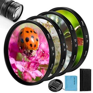 Close-Up Filter Kit for DSLR Cameras - 4 Pieces
