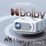 Smart 4K WiFi Bluetooth Projector for Home Cinema