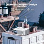 Smart 4K WiFi Bluetooth Projector for Home Cinema