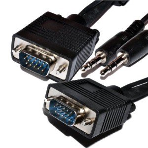 Kenable 3m VGA/SVGA Video Cable with Audio Jack