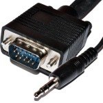 Kenable 3m VGA/SVGA Video Cable with Audio Jack