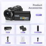 Full HD 1080P Vlogging Camera with Remote Control