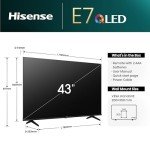 Hisense 43" 4K QLED Smart TV with Dolby Atmos