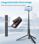 TONEOF 67" Selfie Stick Tripod with Remote