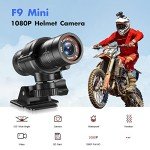 Riiai 1080P Waterproof Helmet Action Camera with 32GB SD Card