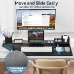 KDD 6-in-1 Desk Pad Mat with Storage Accessories