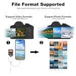 Dual Slot USB C SD Card Reader for iPhone/iPad