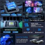 Kinupute Mini Gaming PC with i9-14900F and RTX 4070