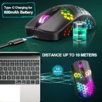 WolfLawS KM-3 Rechargeable RGB Wireless Gaming Mouse