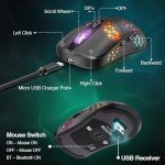 WolfLawS KM-3 Rechargeable RGB Wireless Gaming Mouse